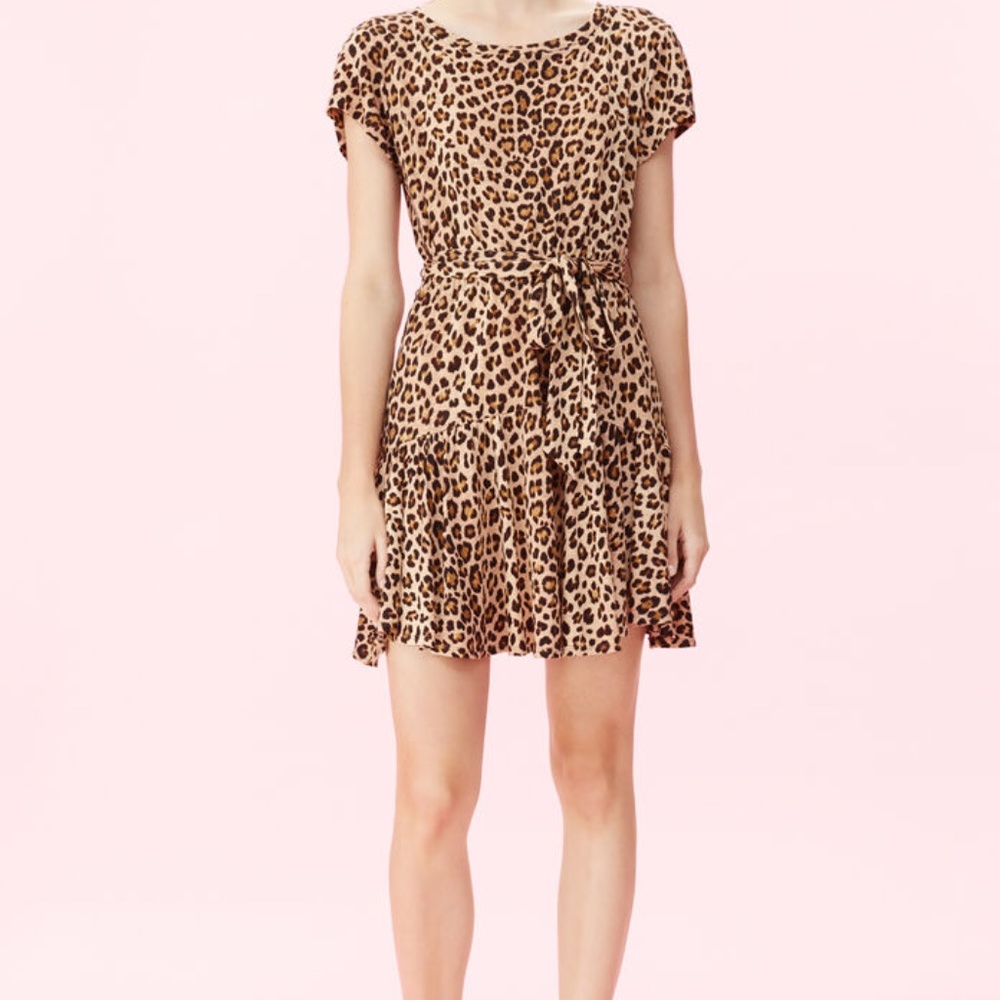 SPRING LEOPARD JERSEY DRESS